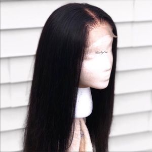 100% human hair 4x4 Lace Closure wig 20 inches